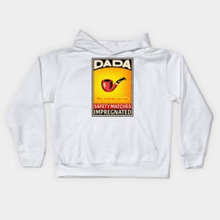 Dada Retro Matchbox Label The Pipe Kids Hoodie